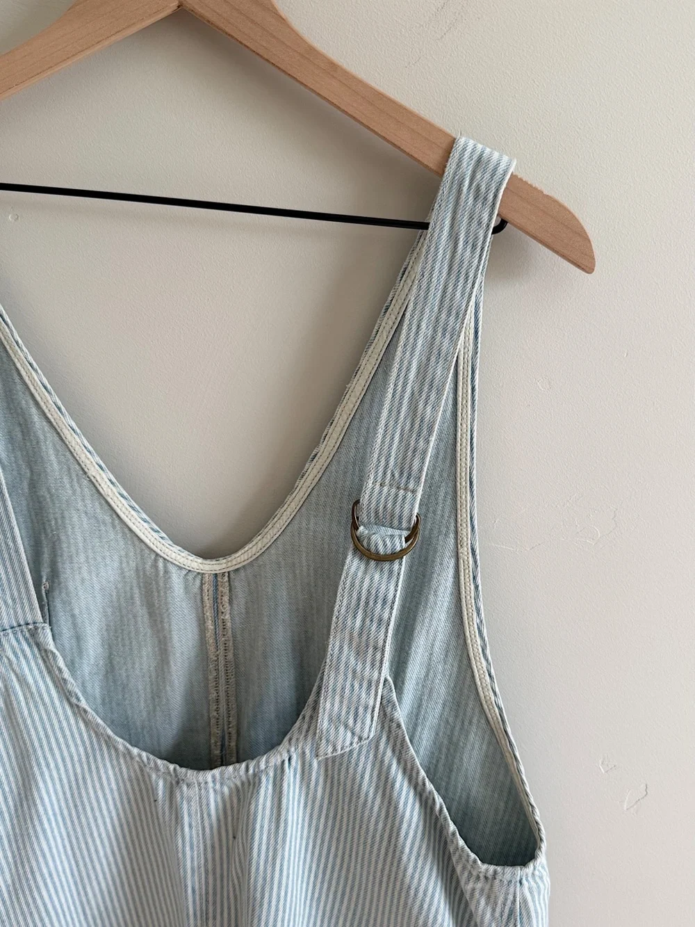 Free People High Roller Railroad Shortall in Pillow Talk Stripe